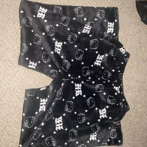 Black and White Hello Kitty Fleece Pajamas
